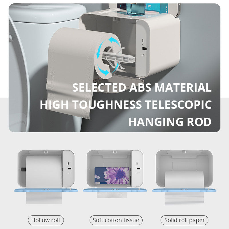 Toilet Tissue Box In The Living Room, Toilet, Induction Automatic Paper Output, No Punching, Waterproof Wall Hanging Paper Box - V.I.P Digital Presence