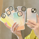 Gradient transparent frosted case suitable for iPhone 15 Pro Max Apple 14 phone case - V.I.P Digital Presence