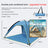 Quick-open beach tent, sun shelter, light shade for outdoor camping, 3-vented, spacious design - V.I.P Digital Presence