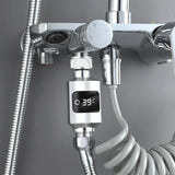 Bathroom Tub Shower Faucets Water Thermometer Electricity LED Display ABS Bathtub Water Temperature Monitor for Home Shower - V.I.P Digital Presence