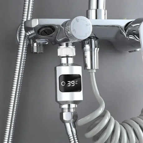 Bathroom Tub Shower Faucets Water Thermometer Electricity LED Display ABS Bathtub Water Temperature Monitor for Home Shower - V.I.P Digital Presence