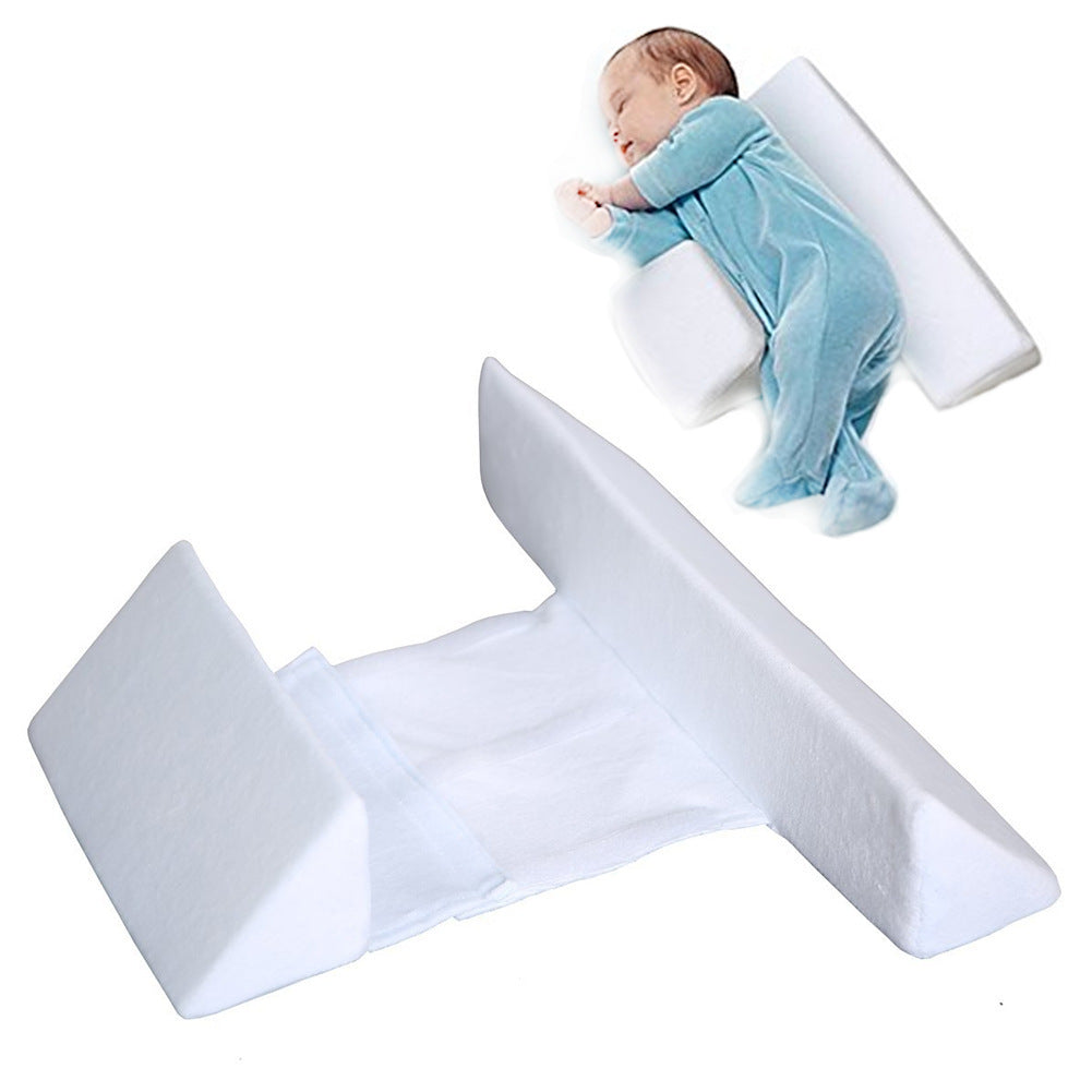 Almohada para dormir de lado para bebé, con forma de almohada antidesviación de la cabeza, extraíble y lavable, con protección para la cintura.