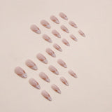 Irregular Pearlescent Phnom Penh French Manicure Sweet Ins Style Almond Nail Glitter French Manicure Wearable Manicure - V.I.P Digital Presence