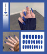 Nail Art Fake Nails Stiletto Tips Clear Press on Long False with Glue Coffin Stick Display Full Cover Artificial Designs Matte - V.I.P Digital Presence