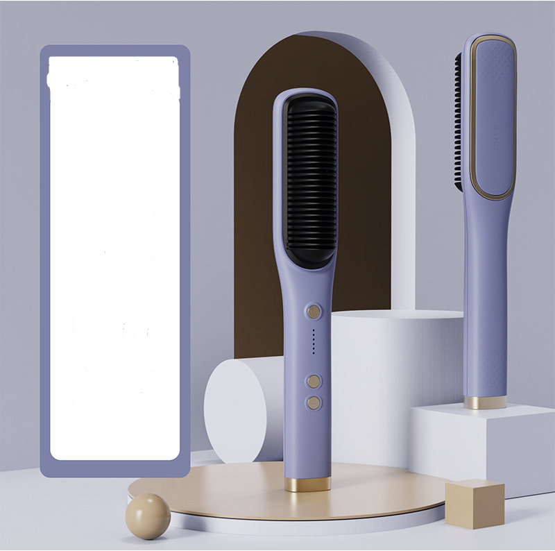 New Straight Hair Comb Negative Ion Straightener for Straight and Curled Hair Dual Use Electric Curling Hair Comb Inner Buckle L - V.I.P Digital Presence