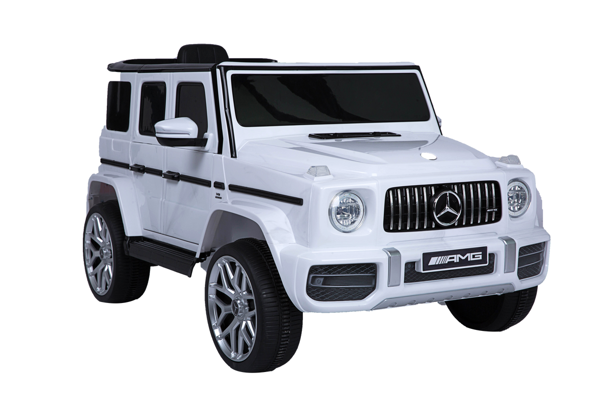 Mercedes Benz G63 Children's Electric Vehicle with Remote Control 12V Music, Horn, Spring Suspension, Safety Lock and License - V.I.P Digital Presence