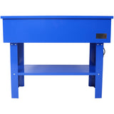 40 Gallon Parts Washer 24 Gallon Solvent Capacity 5 Gallon Per Minute Max Pump Output Heavy Duty Steel Powder Coated blue