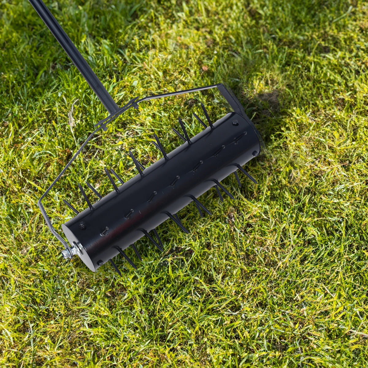 Rolling manual lawn aerator, Home aerator lawn tool pusher, 58-inch handle push lawn aerator for lawns, yards and gardens - V.I.P Digital Presence