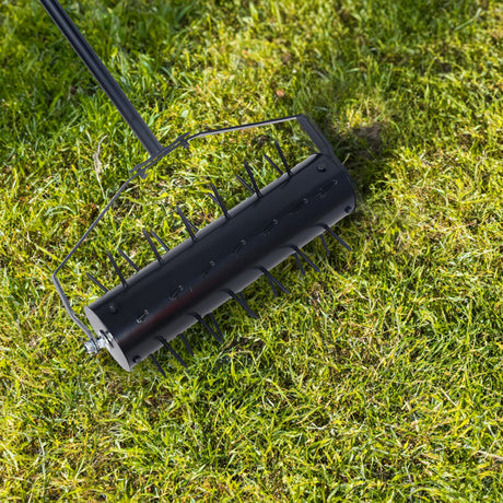 Rolling manual lawn aerator, Home aerator lawn tool pusher, 58-inch handle push lawn aerator for lawns, yards and gardens - V.I.P Digital Presence