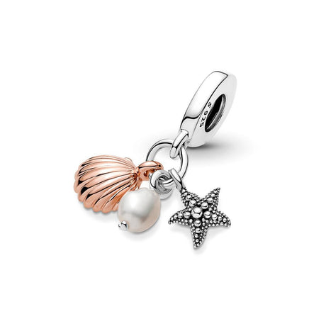 Panjia Pearl Freshwater Aquaculture Pearl Starfish and Shell Trinity Pendant Beach Charm Jewelry Accessories Summer - V.I.P Digital Presence