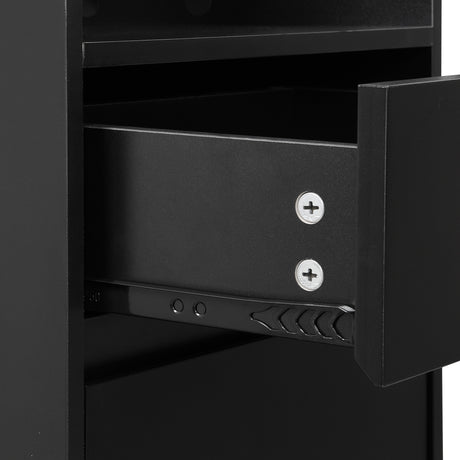 39.3'W70.8'H multifunctional corridor shoe cabinet with soft padded nail board and black hanger with entrance hook - V.I.P Digital Presence