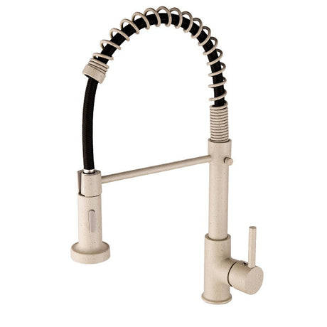 All copper spring faucet, kitchen sink with rotatable pull-out paint, black and gold dots - V.I.P Digital Presence