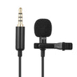 Andoer EY-510A Mini Portable Clip-on Lapel Lavalier Condenser Mic Wired Microphone for iPhone iPad Android Smartphone DSLRCamera - V.I.P Digital Presence