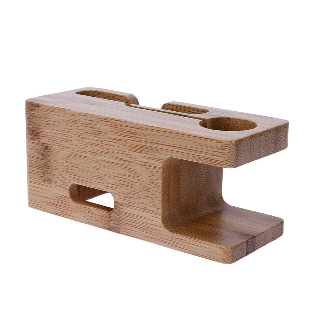 Alloet Wooden Charging Dock Station for Mobile Phone Holder Stand Bamboo Charger Stand Base For Apple Watch and For iphone - V.I.P Digital Presence