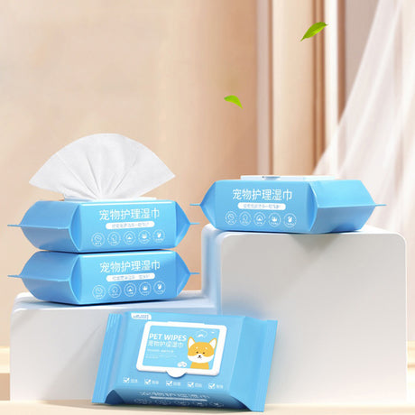 Pet Care Wet Wipes 100 Sheets Dog No-Rinse Cleaning Tissues Cat Eye Care Tear Stain Removal Wipes Wholesale - V.I.P Digital Presence
