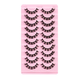 New Russian Volume False Eyelashes DD Curved Thick Eyelashes Ten Pairs Of Chemical Fiber Natural Charm Eyelashes - V.I.P Digital Presence