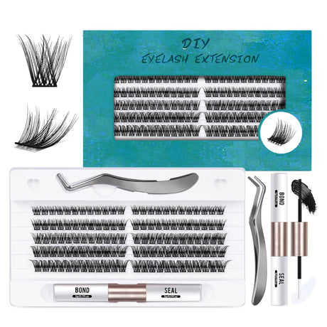 Hot Sales Natural looks 120 Clusters False Eyelash DIY Eye Lash Extension Kit Make Up Segmented Eyelashes - V.I.P Digital Presence