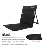 Silla con respaldo para acampar al aire libre, silla plegable portátil, silla de ocio, silla para balcón, parque, césped, silla de picnic