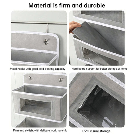 5 - Shelf Hanging Storage: Anti - Tilt, 5 large pockets. Good for bedroom, bathroom, living room (behind - door use). - V.I.P Digital Presence