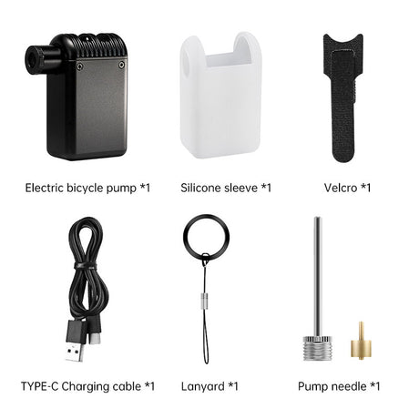 Small Air Pump Bicycle Electric Inflator Portable High Pressure Air Pump Mini Inflator - V.I.P Digital Presence
