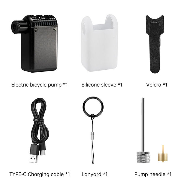 Small Air Pump Bicycle Electric Inflator Portable High Pressure Air Pump Mini Inflator - V.I.P Digital Presence