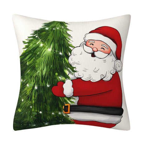Christmas Snowman Pillow Cover, Big Red Snowman Printed Cushion Cover, Decorative Sofa Cover, Home Furnishings - V.I.P Digital Presence