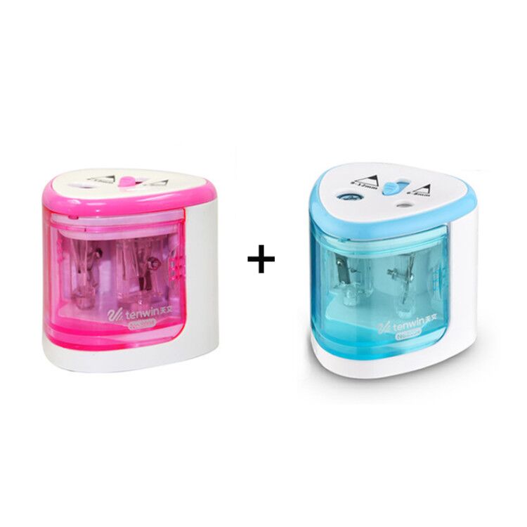 New Automatic pencil sharpener Two-hole Electric Switch Pencil Sharpener stationery Home Office School Supplies - V.I.P Digital Presence