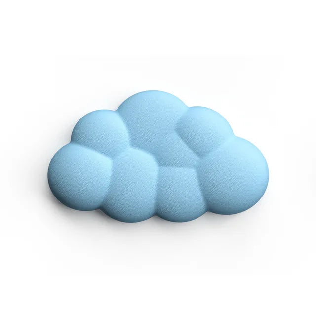 Alfombrilla de ratón con reposamuñecas para teclado, nube, antideslizante, espuma viscoelástica, para escritorio, oficina, gamer, ratón, reposamuñecas