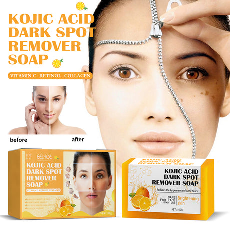 Kojic Acid Soap Cleanser Cleansing Soap Dilute Cleansing Cleanser Pore-Clearing Exfoliating Skincare Soap - V.I.P Digital Presence