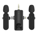 3 In 1 Wireless Lavalier Microphone Plug And Play Intelligent Noise Reduction Mini Mic For iPhone Android Live Broadcast - V.I.P Digital Presence