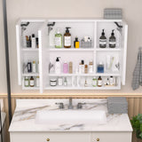 Modern 39x28 inch bathroom cabinets, medicine cabinets with mirrors and LED lights, and bathroom storage cabinets - V.I.P Digital Presence