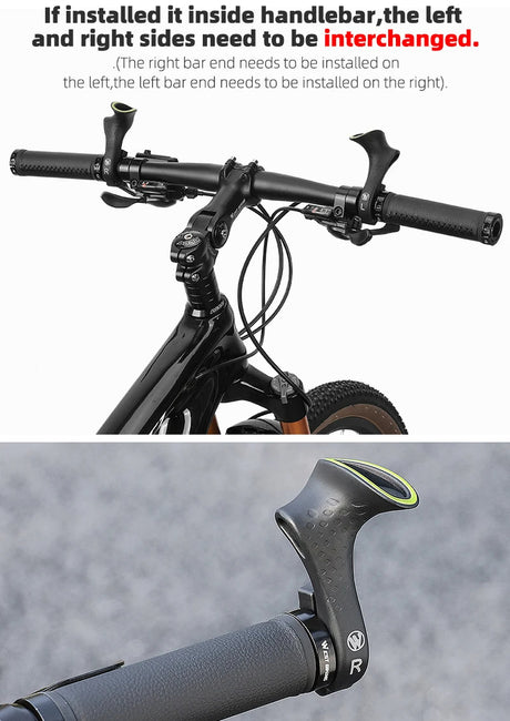 Ergonomic Design MTB Bicycle Road Gravel Mountain Bike Handlebar Bar Ends Gravel Bike Accessories Bike Grips - V.I.P Digital Presence