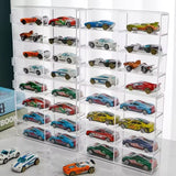 1:64 Acrylic Car Display Box – 8-grid, dustproof, stackable, transparent. Fits Hot Wheels. - V.I.P Digital Presence