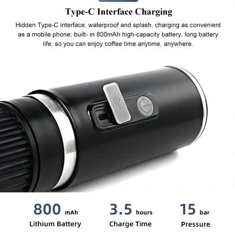 Yaoke portable fully automatic Italian espresso capsule coffee machine large and small capsule coffee powder universal - V.I.P Digital Presence