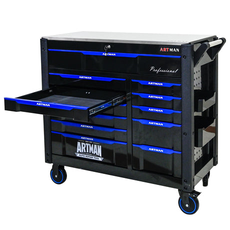 12-Layer Drawer Multi-Purpose Tool Car, With Wheels, Iron Top - V.I.P Digital Presence