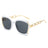 Chains Sunglasses European and American Street Photography Fashion Trend Metal Hollow Brushed Glasses UV400 - V.I.P Digital Presence