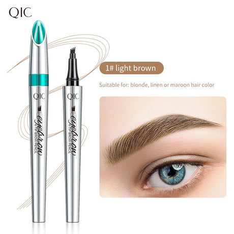 QIC Eyebrow Tattoo Pen Waterproof Fork Tip Eyebrow Ink Pen 4 Heads Liquid Eyebrow Pen - V.I.P Digital Presence