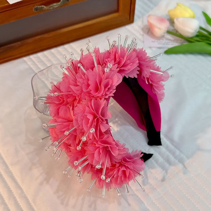 Fashionable design wide edge fabric crystal headband - V.I.P Digital Presence