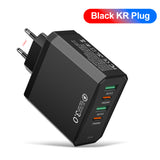 Four in one 2USB+2PD mobile phone charger, tablet plug, European, American and British standard super fast charging - V.I.P Digital Presence