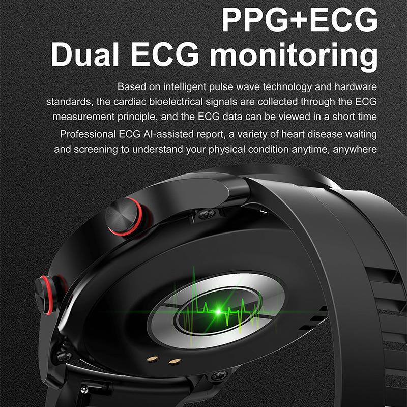 HW20 Smart Watch ECG+PPG Business Stainless Steel Strap 1.46 Large Screen Bluetooth Call Smart Watch - V.I.P Digital Presence