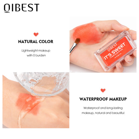 QIBEST Lipstick Eye Shadow Blush 3 In 1 Repair Volume Without Dizzy Makeup Natural Color Monochromatic Rouge Cream Eye Shadow Cream - V.I.P Digital Presence