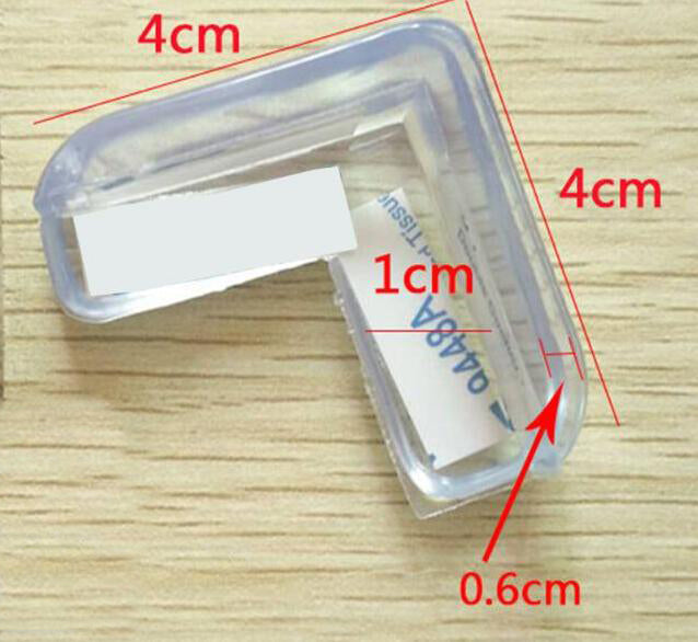 4 protectores de silicona para esquinas de mesa para bebés 