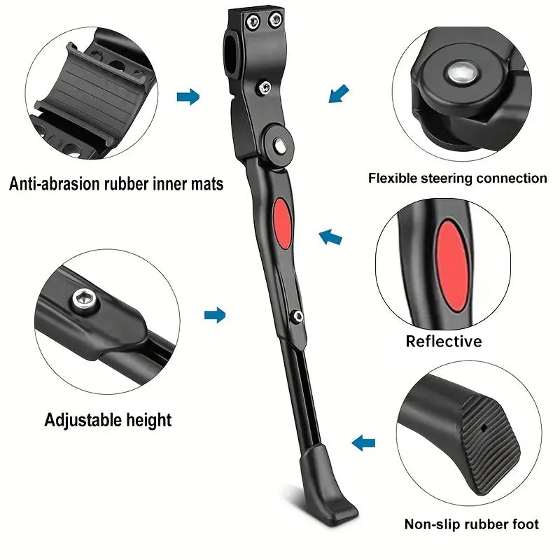 Adjustable bicycle rack, parking rack, side rack for 22, 24, 26 - inch mountain bikes - V.I.P Digital Presence