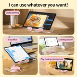 360 degree rotating acrylic tablet stand foldable portable pad stand phone stand desktop - V.I.P Digital Presence