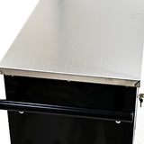 7 DRAWERS MULTIFUNCTIONAL TOOL CART WITH WHEELS-BLACK+BLUE - V.I.P Digital Presence