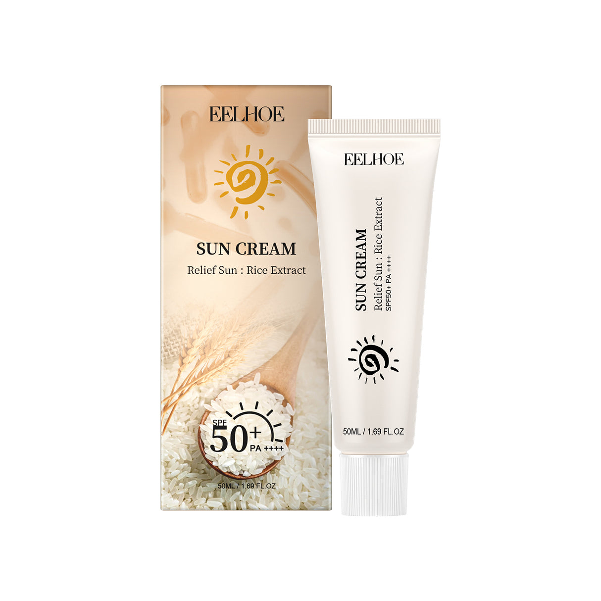 Rice Protective Cream Moisturizing, Refreshing, Non-Sticky, Naturally Protects Against Uv Exposure And Increases Skin Elasticity - V.I.P Digital Presence