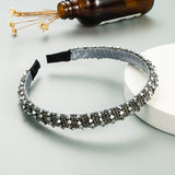 Hair Hoop Hand-woven Beaded Headband Female Baroque Sponge Hair Bundle Korean Face Wash Hair Accessories - V.I.P Digital Presence