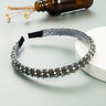 Hair Hoop Hand-woven Beaded Headband Female Baroque Sponge Hair Bundle Korean Face Wash Hair Accessories - V.I.P Digital Presence