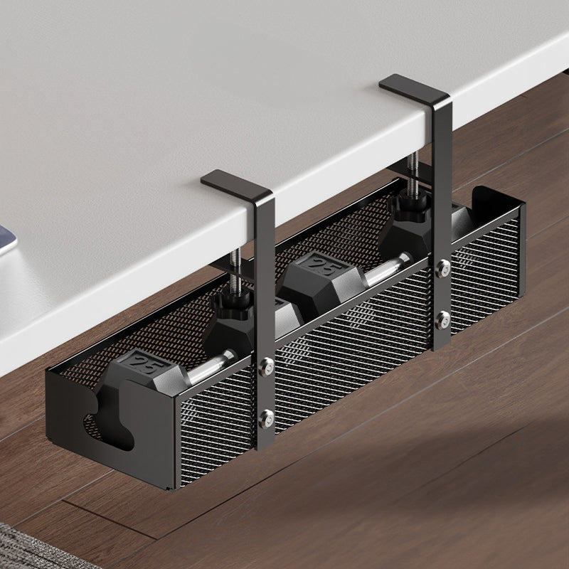 No-drill under-desk cord rack: metal mesh, high-load cable holder. - V.I.P Digital Presence