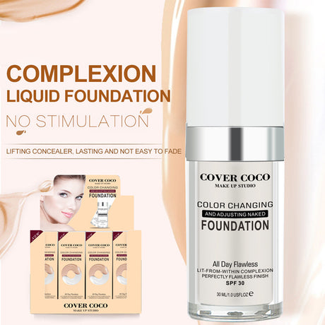Color Changing Liquid Foundation Temperature Changing Complexion Liquid Foundation Color Changing Brightening Concealer Liquid Bb Cream - V.I.P Digital Presence